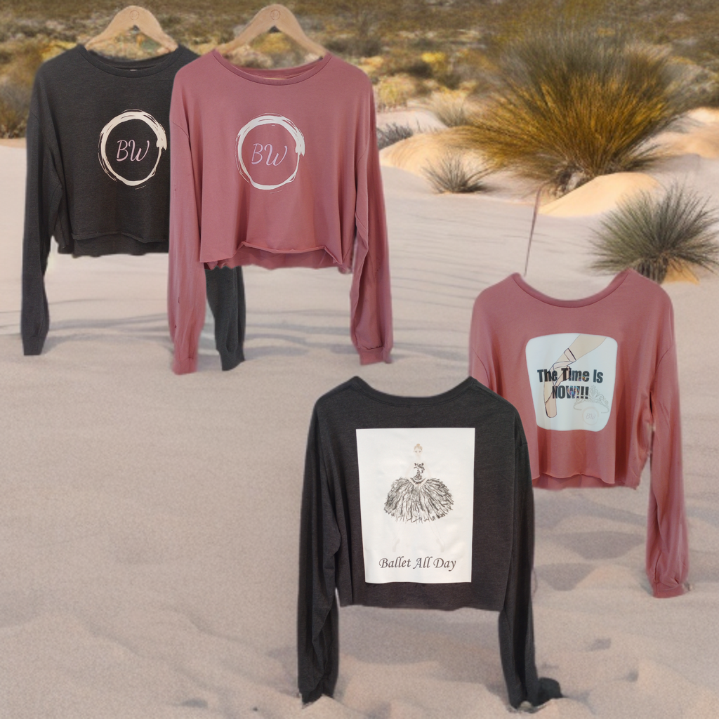 Adult Ballet Dance Warm-up Crop Top